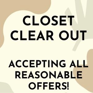 All reasonable offers accepted!